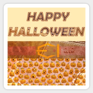 Pumpkins Leather Sticker